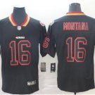 Men's Joe Montana #16 49ers Limited Player Jersey Black Shadow