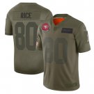Men's Jerry Rice #80 49ers 2019 Salute to Service Limited Player Jersey Camo