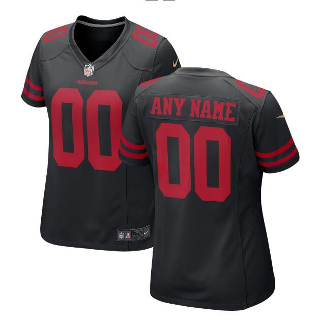 Custom Women's 49ers Limited Jersey Black