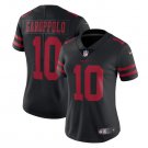 Women's Jimmy Garoppolo #10 49ers Limited Player Jersey Black