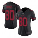 Women's Jerry Rice #80 49ers Limited Player Jersey Black