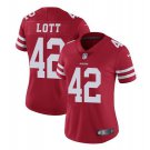 Women's Ronnie Lott #42 49ers Limited Player Jersey Red