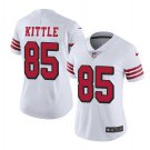Women's George Kittle #85 49ers Color Rush Limited Player Jersey White