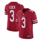 Men's Drew Lock #3 49ers Limited Player Jersey Red