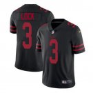 Men's Drew Lock #3 49ers Limited Player Jersey Black