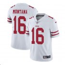 Men's Joe Montana #16 49ers Limited Player Jersey White