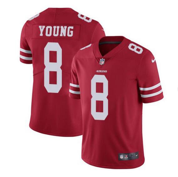 Men's Steve Young #8 49ers Limited Player Jersey Red