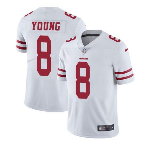 Men's Steve Young #8 49ers Limited Player Jersey White