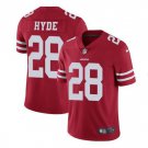 Men's Carlos Hyde #28 49ers Limited Player Jersey Red
