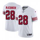 Men's Jerick McKinnon #28 49ers Color Rush Limited Player Jersey White