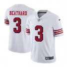 Men's C.J. Beathard #3 49ers Color Rush Limited Player Jersey White