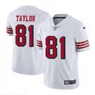 Men's Trent Taylor #81 49ers Color Rush Limited Player Jersey White