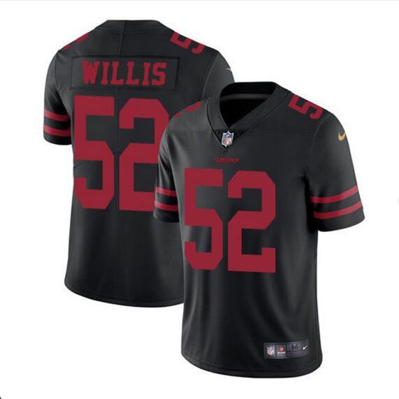 Men's Patrick Willis #52 49ers Limited Player Jersey Black