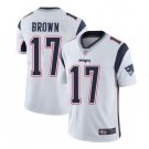 Men's Antonio Brown #17 Patriots Limited Player Jersey White