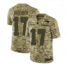 Men's Antonio Brown #17 Patriots Salute to Service Limited Player Jersey Camo