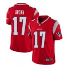 Men's Antonio Brown #17 Patriots Inverted Legend Limited Player Jersey Red