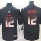 Men's Tom Brady #12 Patriots Static Limited Player Jersey Black Smoke Fashion