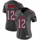 Women's Tom Brady #12 Patriots Static Limited Player Jersey Gray