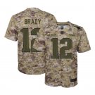 Youth Tom Brady #12 Patriots Salute to Service Limited Player Jersey Camo
