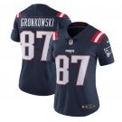 Women's Rob Gronkowski #87 Patriots Color Rush Limited Player Jersey Navy