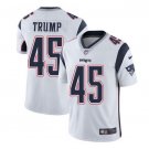 Men's Donald Trump #45 Patriots Limited Player Jersey White