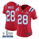 Women's James White #28 Patriots Limited Player Jersey Red