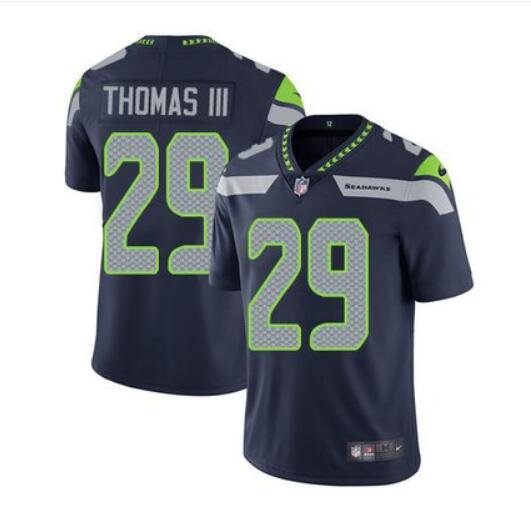 Men's Earl Thomas III #29 Seahawks Limited Player Jersey Navy