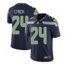 Men's Marshawn Lynch #24 Seahawks Limited Player Jersey Navy