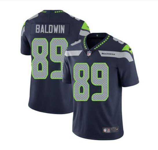 Men's Doug Baldwin #89 Seahawks Limited Player Jersey Navy