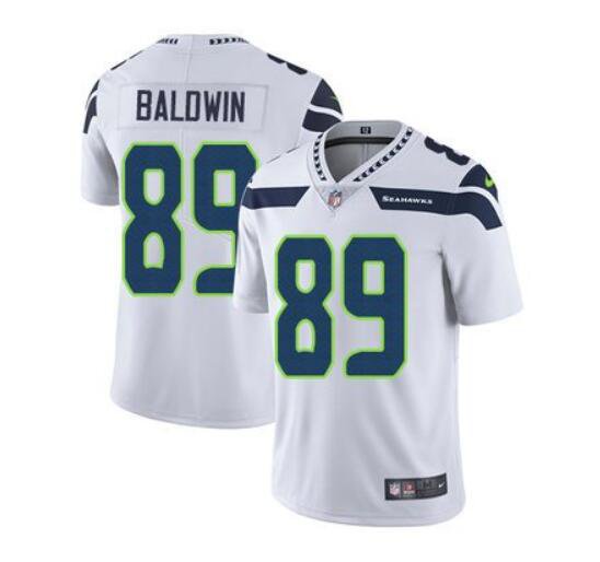 Men's Doug Baldwin #89 Seahawks Limited Player Jersey White