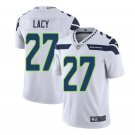 Men's Eddie Lacy #27 Seahawks Limited Player Jersey White