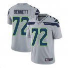 Men's Michael Bennett #72 Seahawks Limited Player Jersey Gray