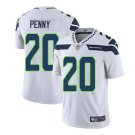 Men's Rashaad Penny #20 Seahawks Limited Player Jersey White