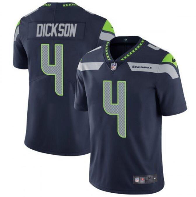 Men's Michael Dickson #4 Seahawks Limited Player Jersey Navy