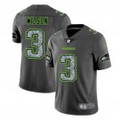 Men's Russell Wilson #3 Seahawks Static Limited Player Jersey Gray