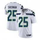 Men's Richard Sherman #25 Seahawks Limited Player Jersey White