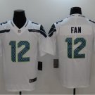 Men's FAN #12 Seahawks Limited Player Jersey White