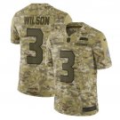 Men's Russell Wilson #3 Seahawks Salute to Service Limited Player Jersey Camo