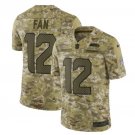 Men's FAN #12 Seahawks Salute to Service Limited Player Jersey Camo