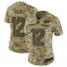 Women's FAN #12 Seahawks Salute to Service Limited Player Jersey Camo