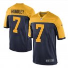 Men's Brett Hundley #7 Packers 2019 Game Player Jersey Navy