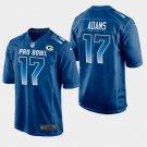 Men's Davante Adams #17 Packers NFC 2019 Pro Bowl Game Player Jersey Blue