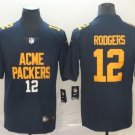 Men's Aaron Rodgers #12 Packers City Edition Limited Player Jersey Navy