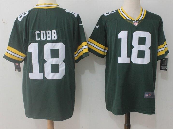 Men's Randall Cobb #18 Packers Limited Player Jersey Green