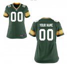 Custom Women's Packers Limited Jersey Green