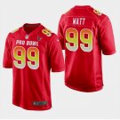 Men's J.J. Watt #99 Texans AFC 2019 Pro Bowl Game Player Jersey Red