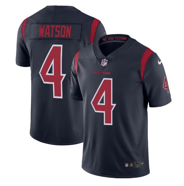 Men's Deshaun Watson #4 Texans Color Rush Limited Player Jersey Navy