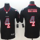 Men's Deshaun Watson #4 Texans Limited Player Jersey Black USA Flag