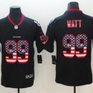 Men's J.J. Watt #99 Texans Limited Player Jersey Black USA Flag