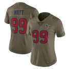 Women's J.J. Watt #99 Texans Limited Player Jersey Olive